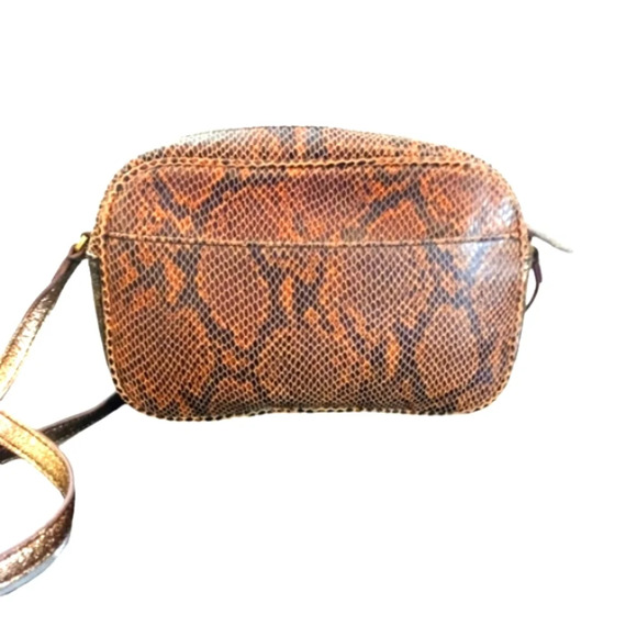NEW Gili Crossbody Snake Embossed Genuine Leather Purse with Wallet - Picture 5 of 16
